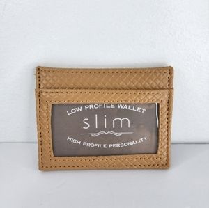 NO BRAND Low Profile Slim Wallet. New Without Tags.